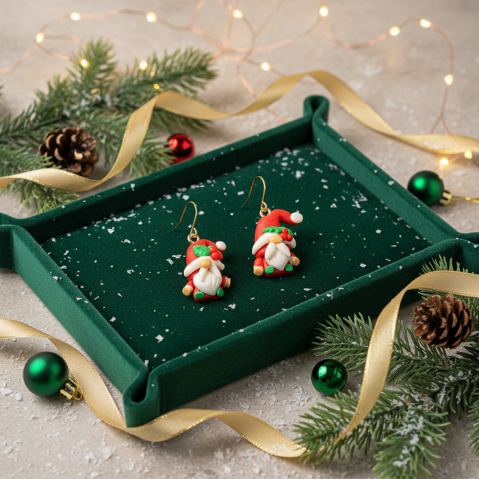 Gnomes Christmas Earrings - 1.5" Drop