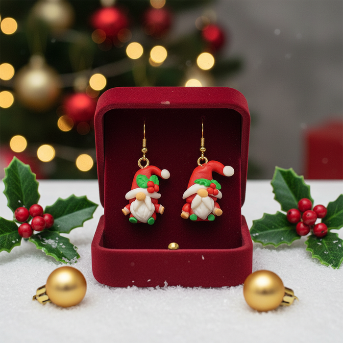 Gnomes Christmas Earrings - 1.5" Drop