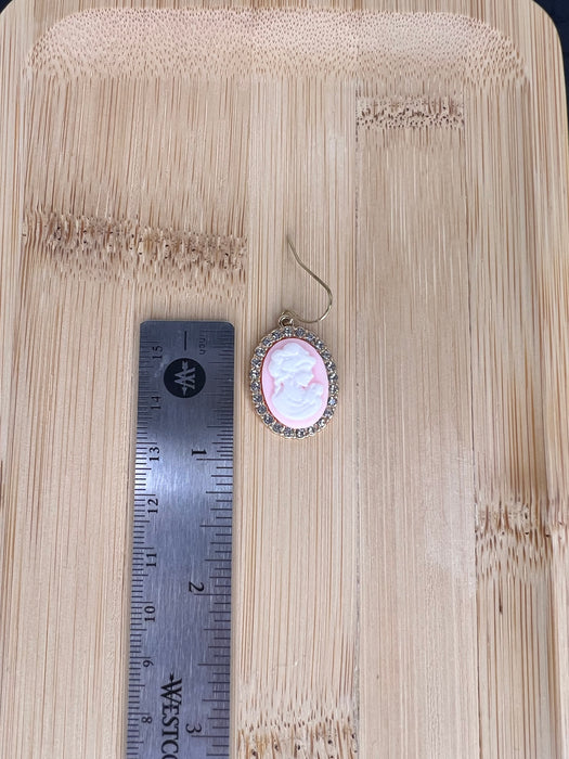Pink Cameo Victorian Earrings Janice Boutique Shop