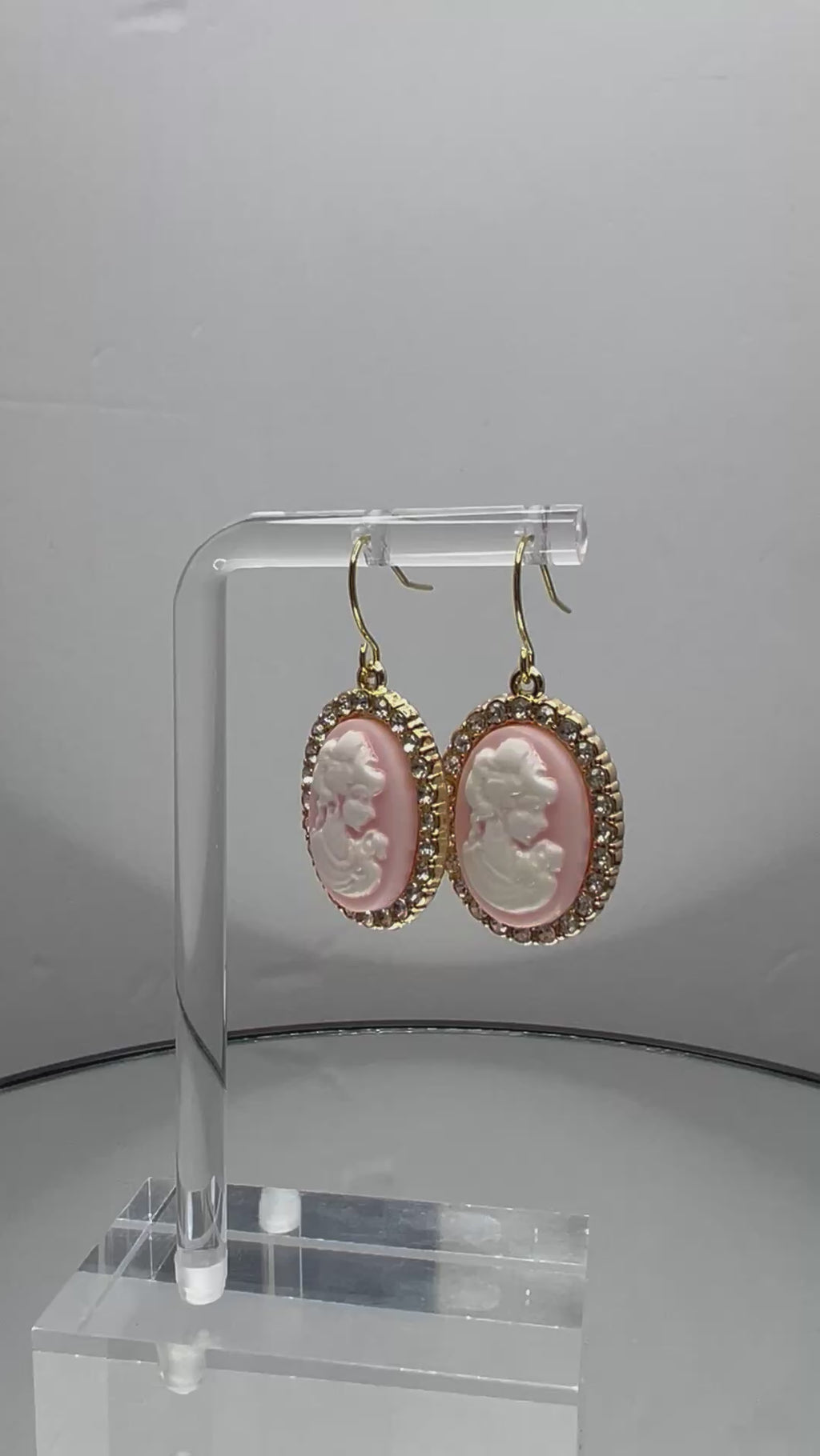 Pink Cameo Victorian Earrings Janice Boutique Shop
